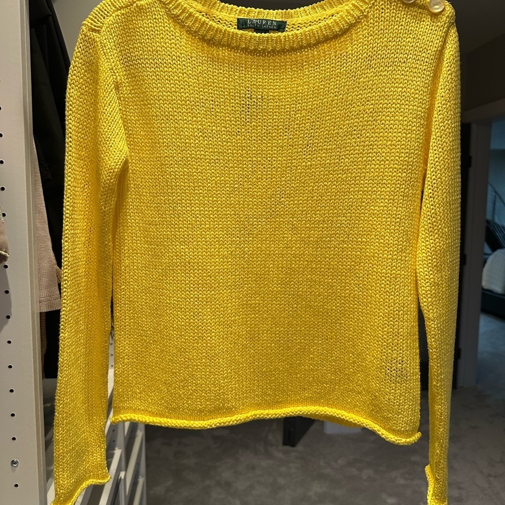 Ralph Lauren Yellow Knit Xs - Picture 3 of 9
